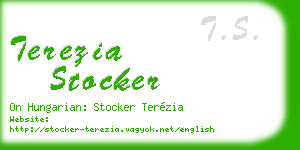 terezia stocker business card